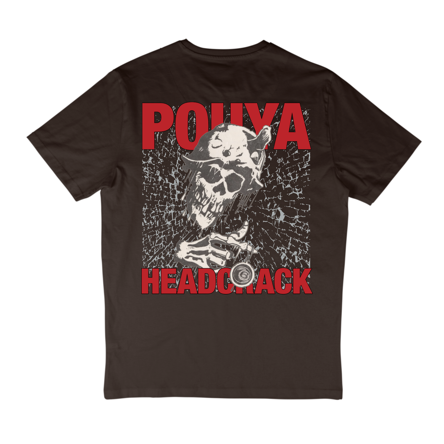 HEADCRACK TEE - BROWN