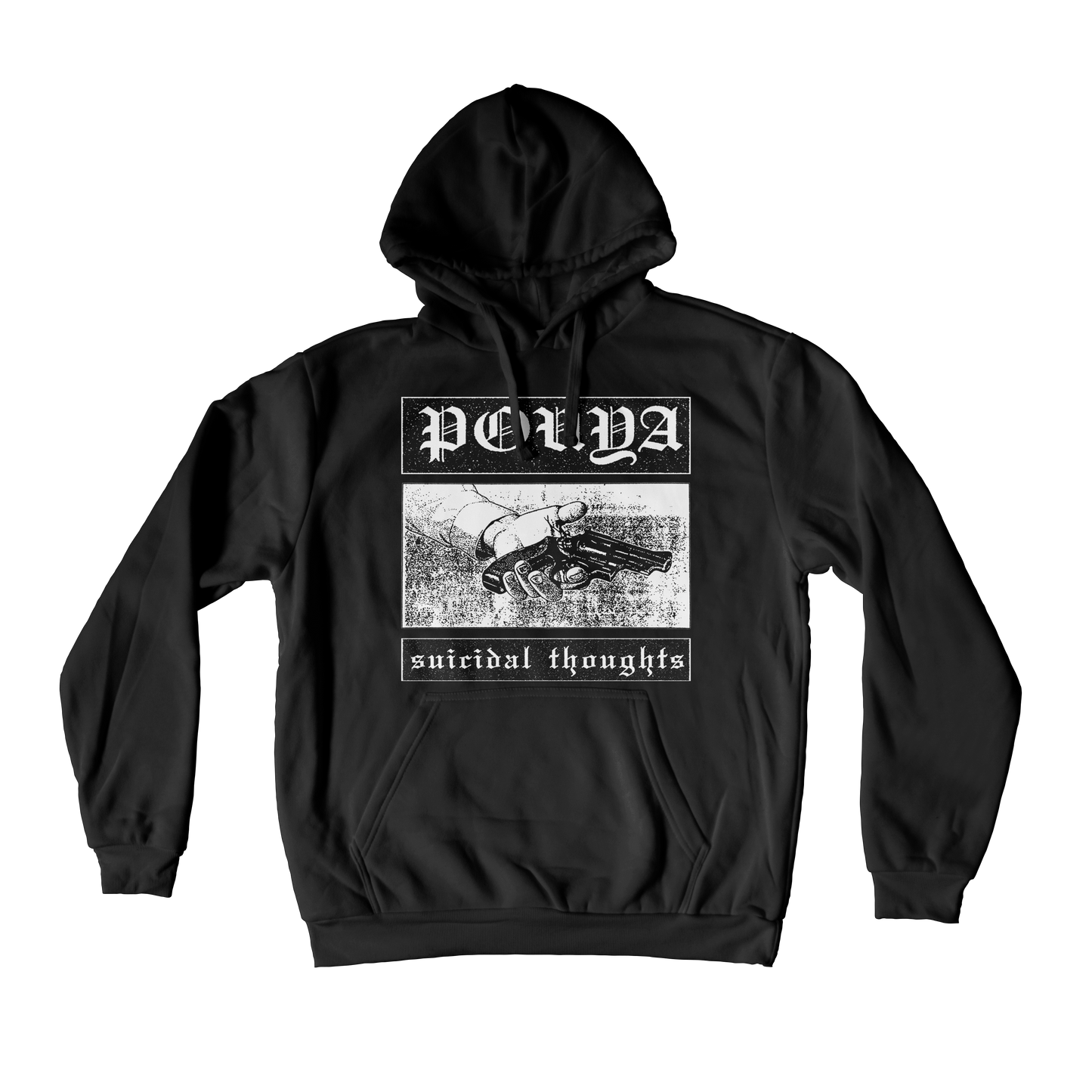 SUICIDAL THOUGHTS HOODIE - BLACK