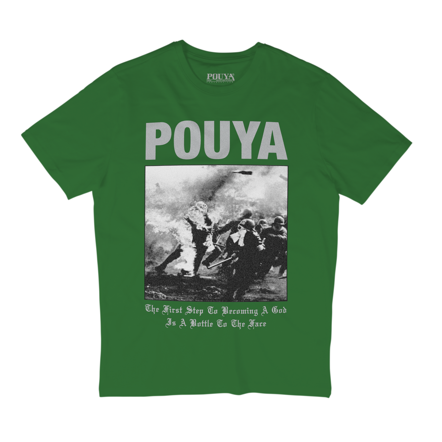 BOTTLE FACE TEE - GREEN