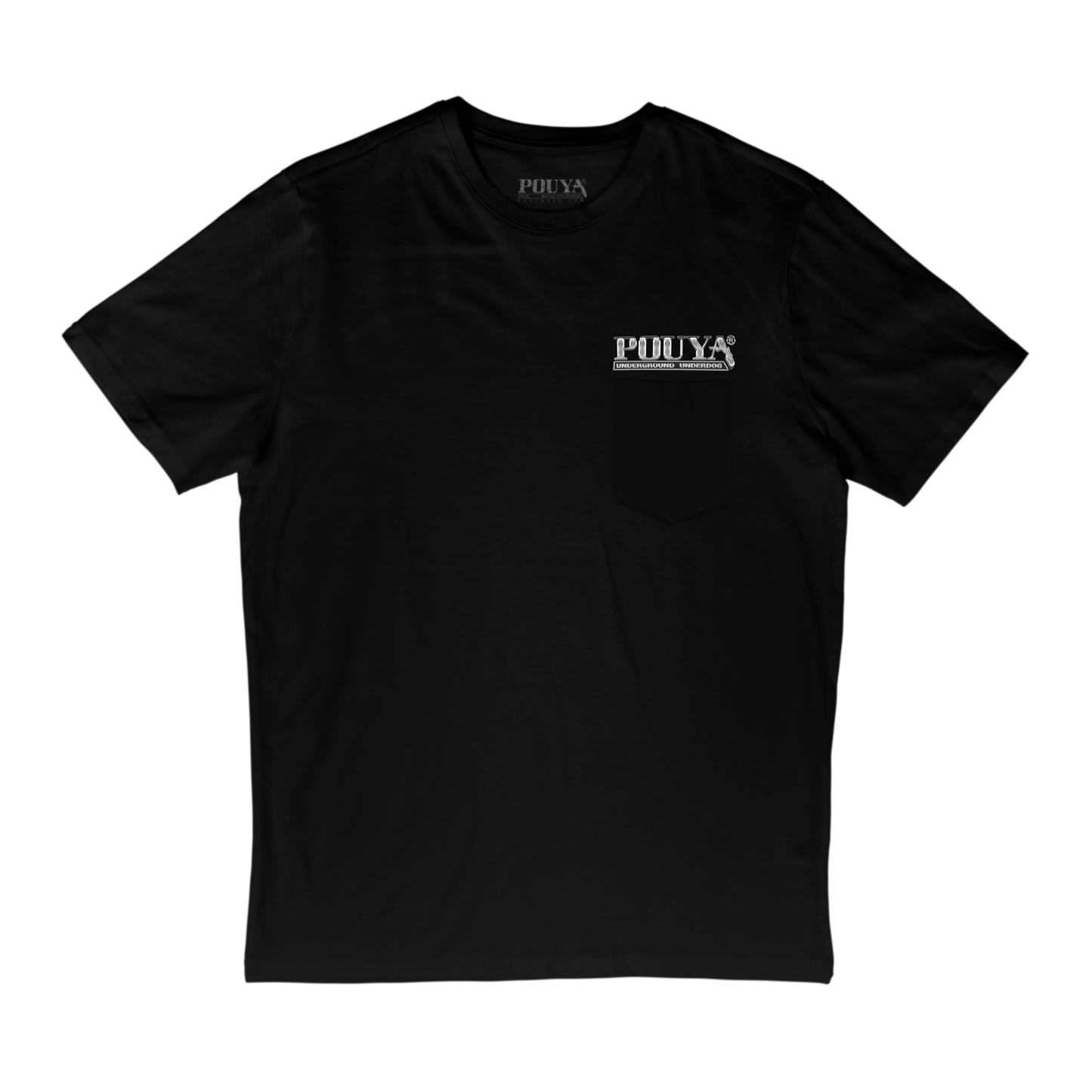 CHROME POCKET TEE - BLACK