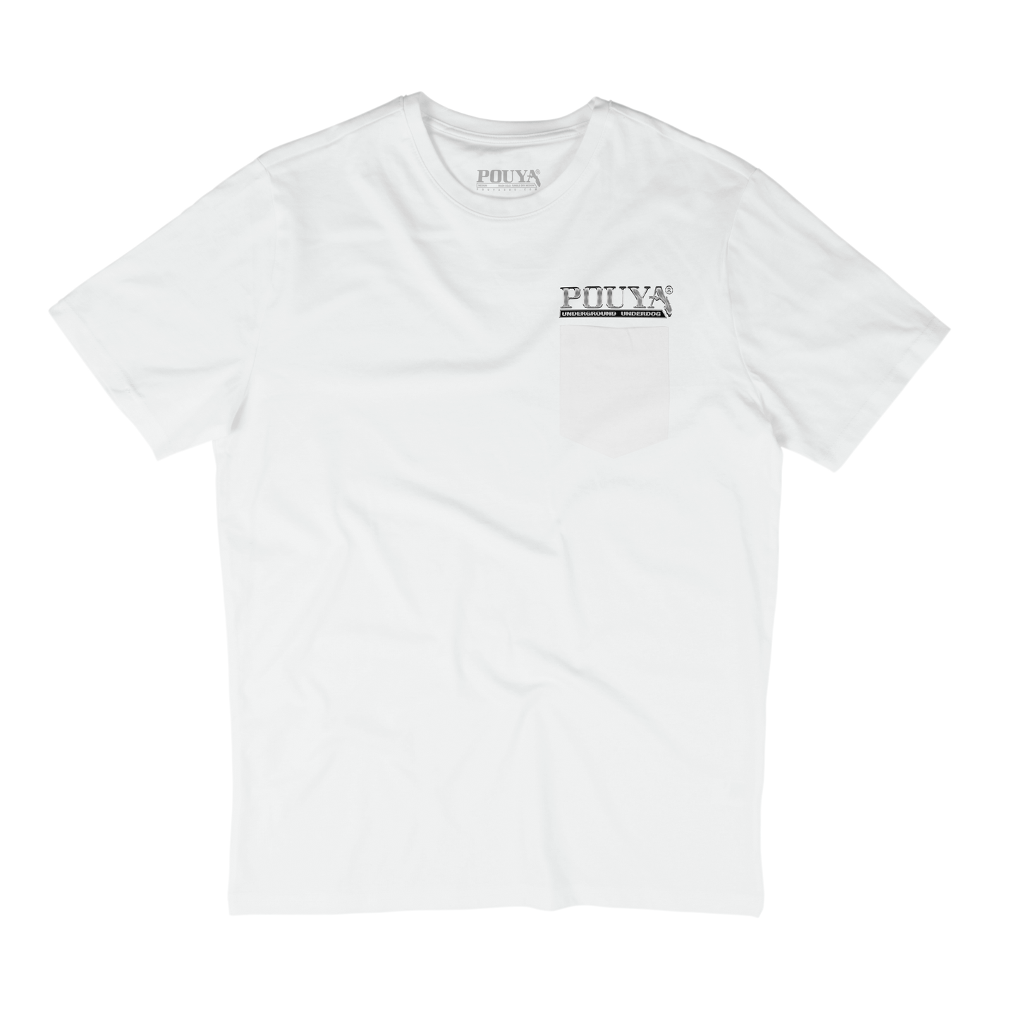 CHROME POCKET TEE - WHITE