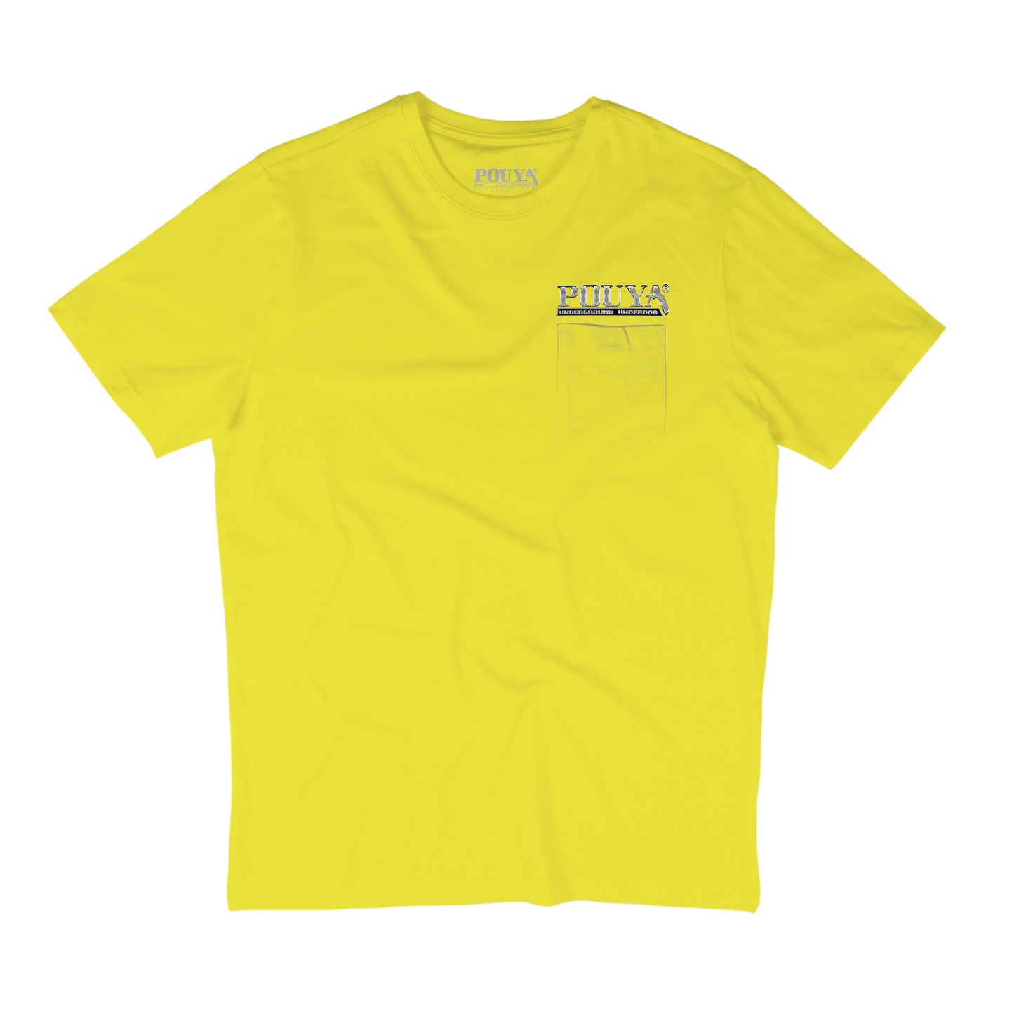 CHROME POCKET TEE - YELLOW
