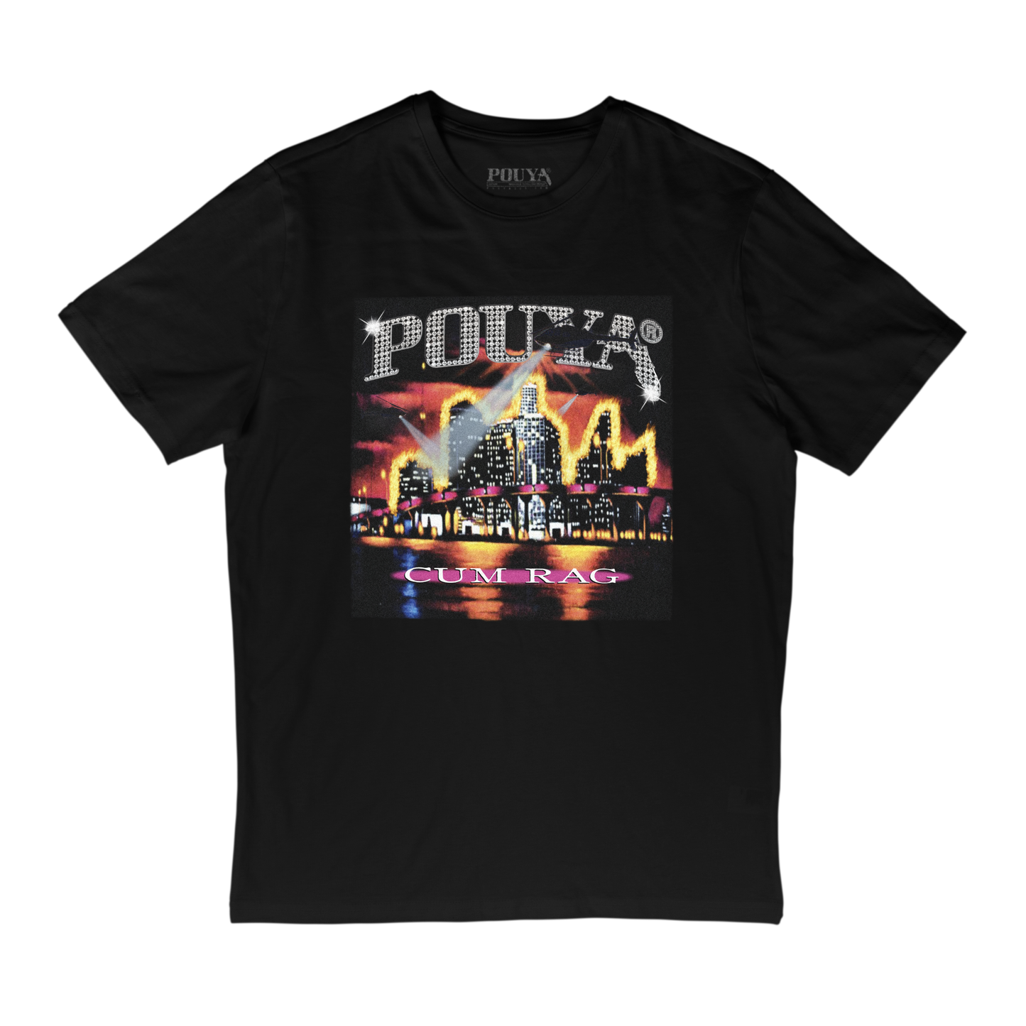 CUM RAG TEE - BLACK