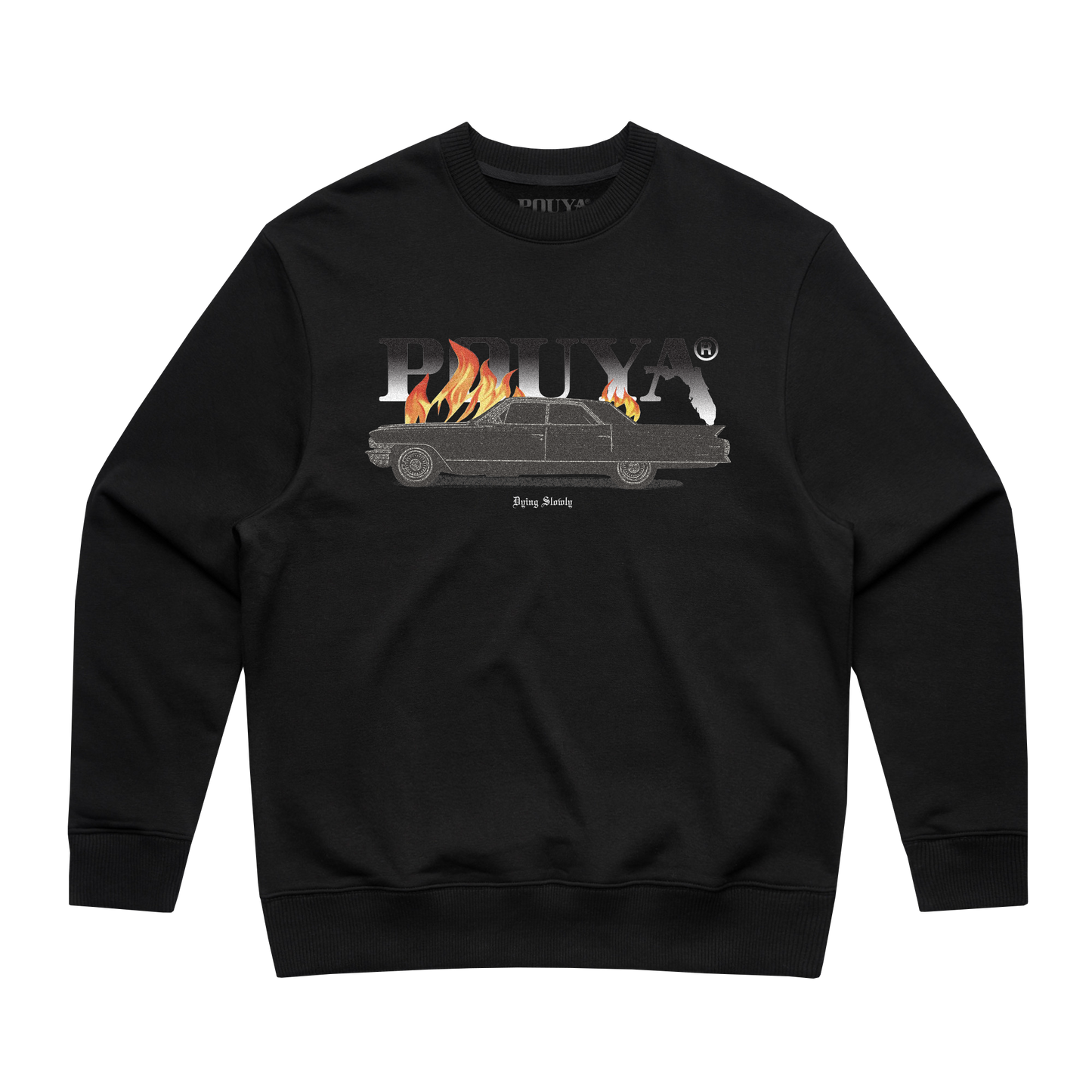 DYING SLOWLY CREWNECK - BLACK