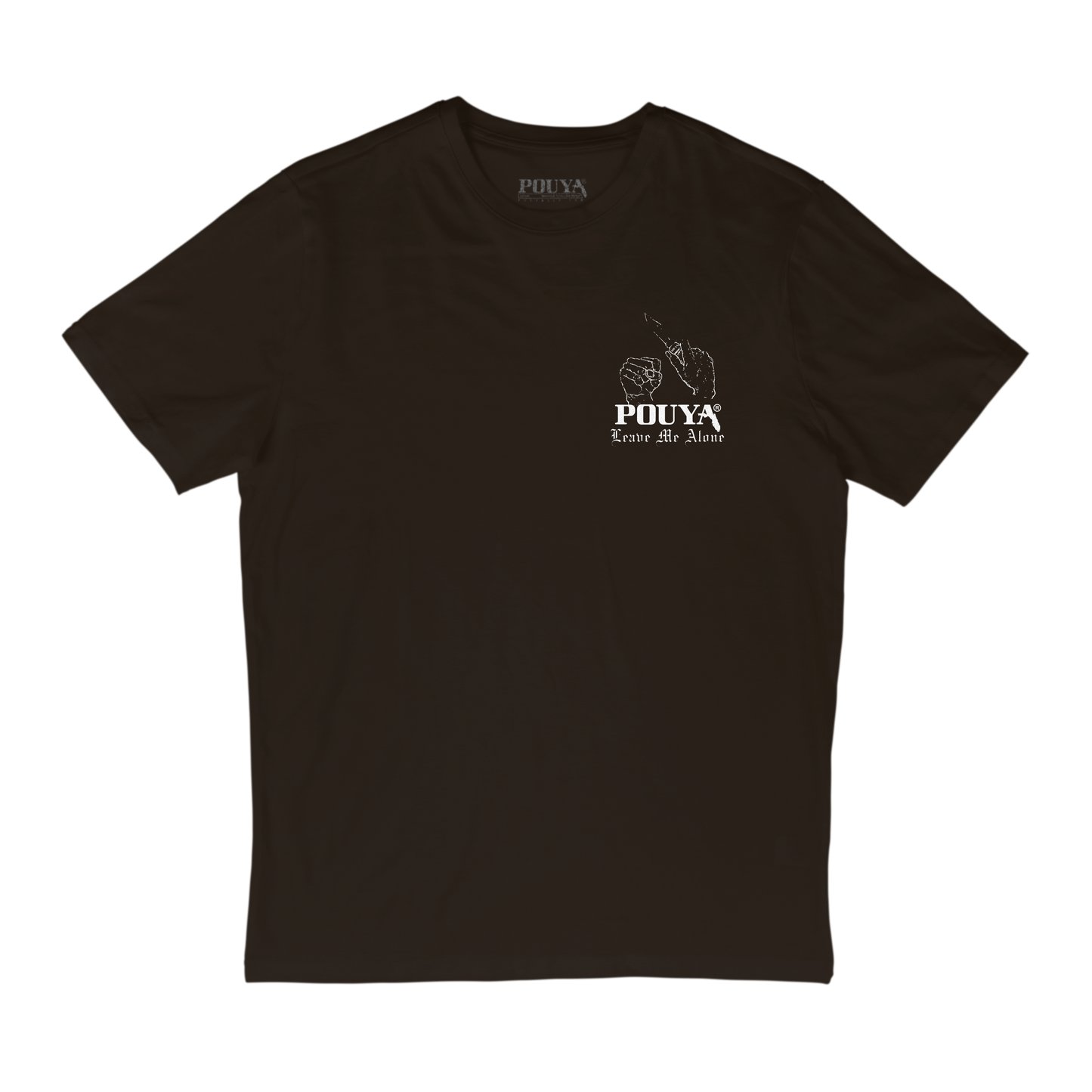 LEAVE ME ALONE TEE - BROWN