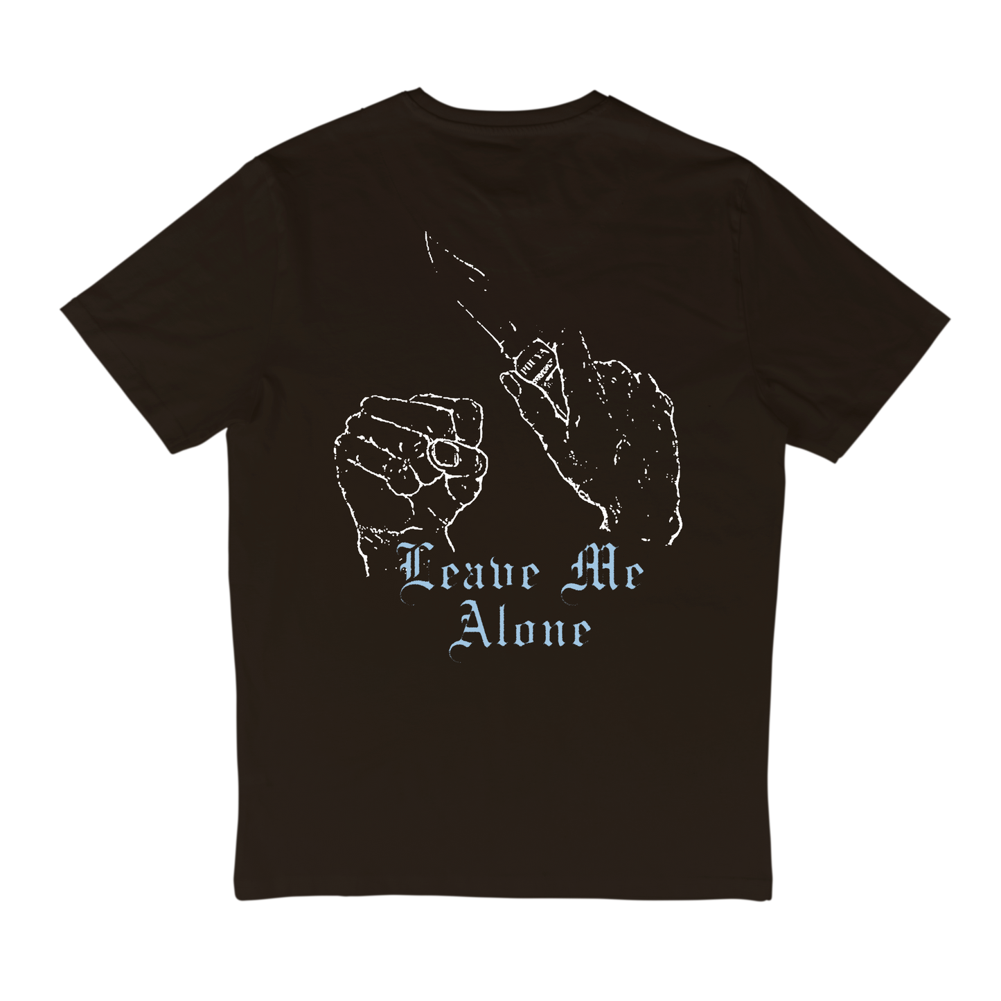 LEAVE ME ALONE TEE - BROWN