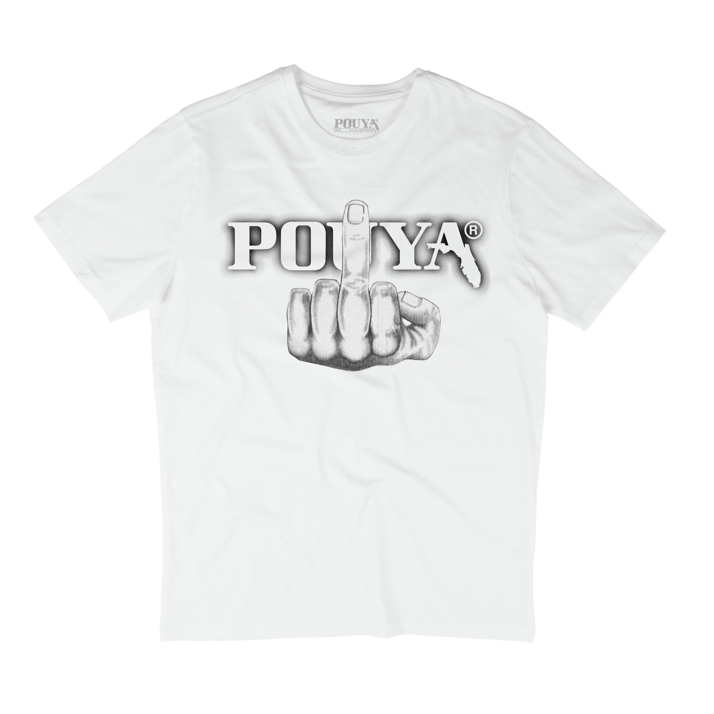 MIDDLE FINGER TEE - WHITE