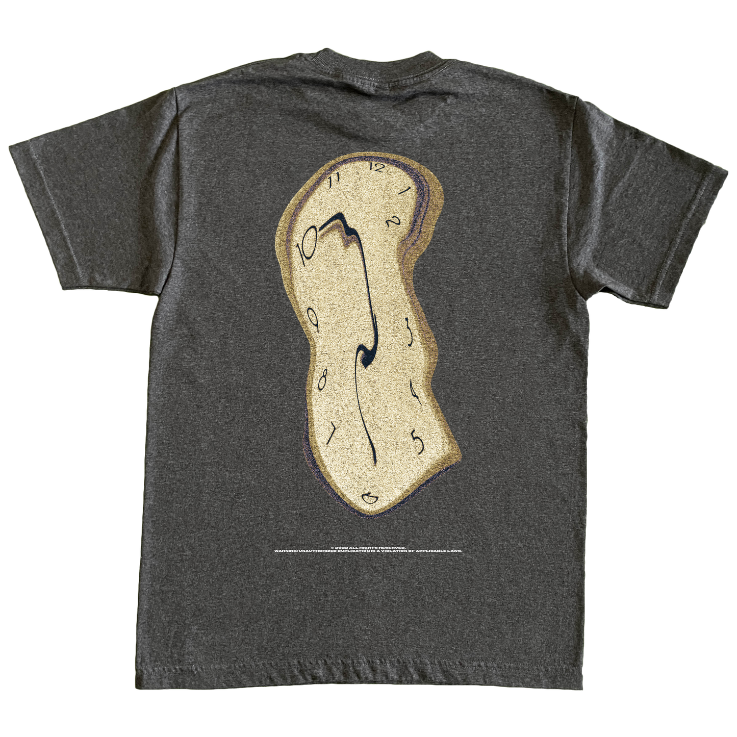 OUTTA TIME TEE - CHARCOAL