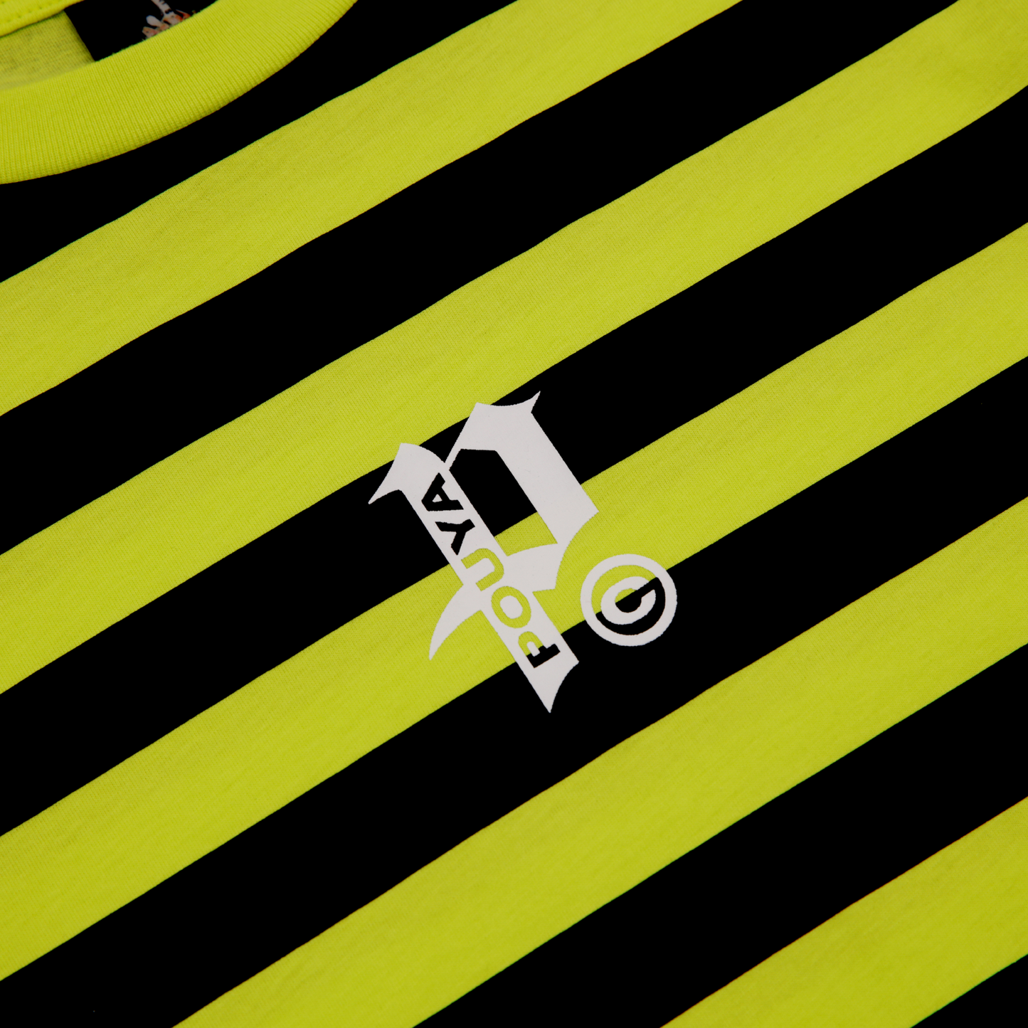 BIG P STRIPED TEE - NEON