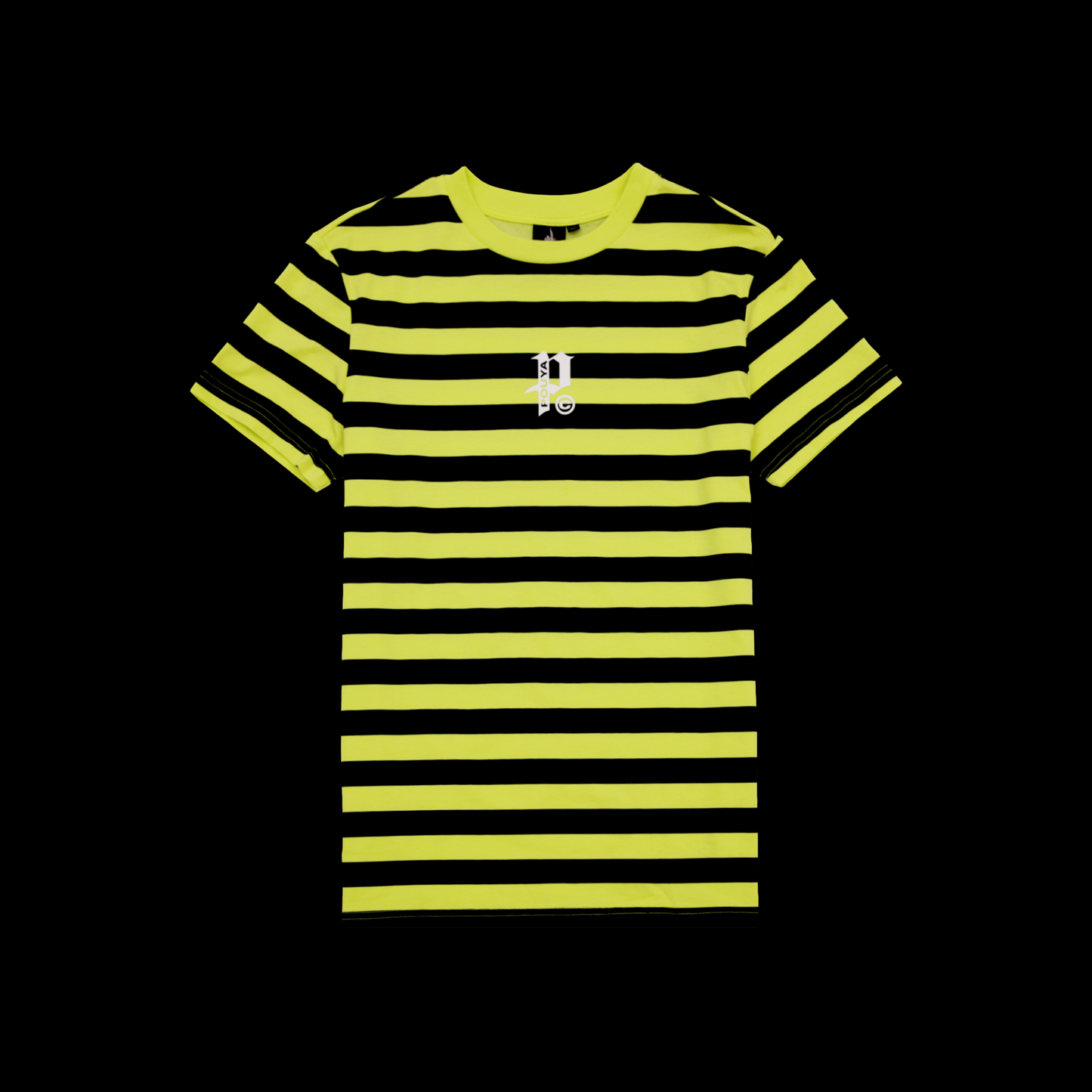 BIG P STRIPED TEE - NEON