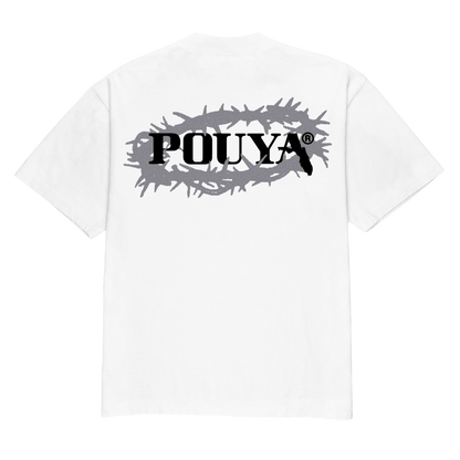 REFLECTIVE THORN LOGO T-SHIRT - WHITE