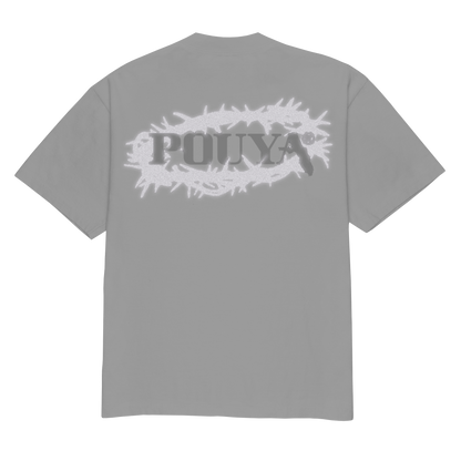 REFLECTIVE THORN LOGO T-SHIRT - WHITE