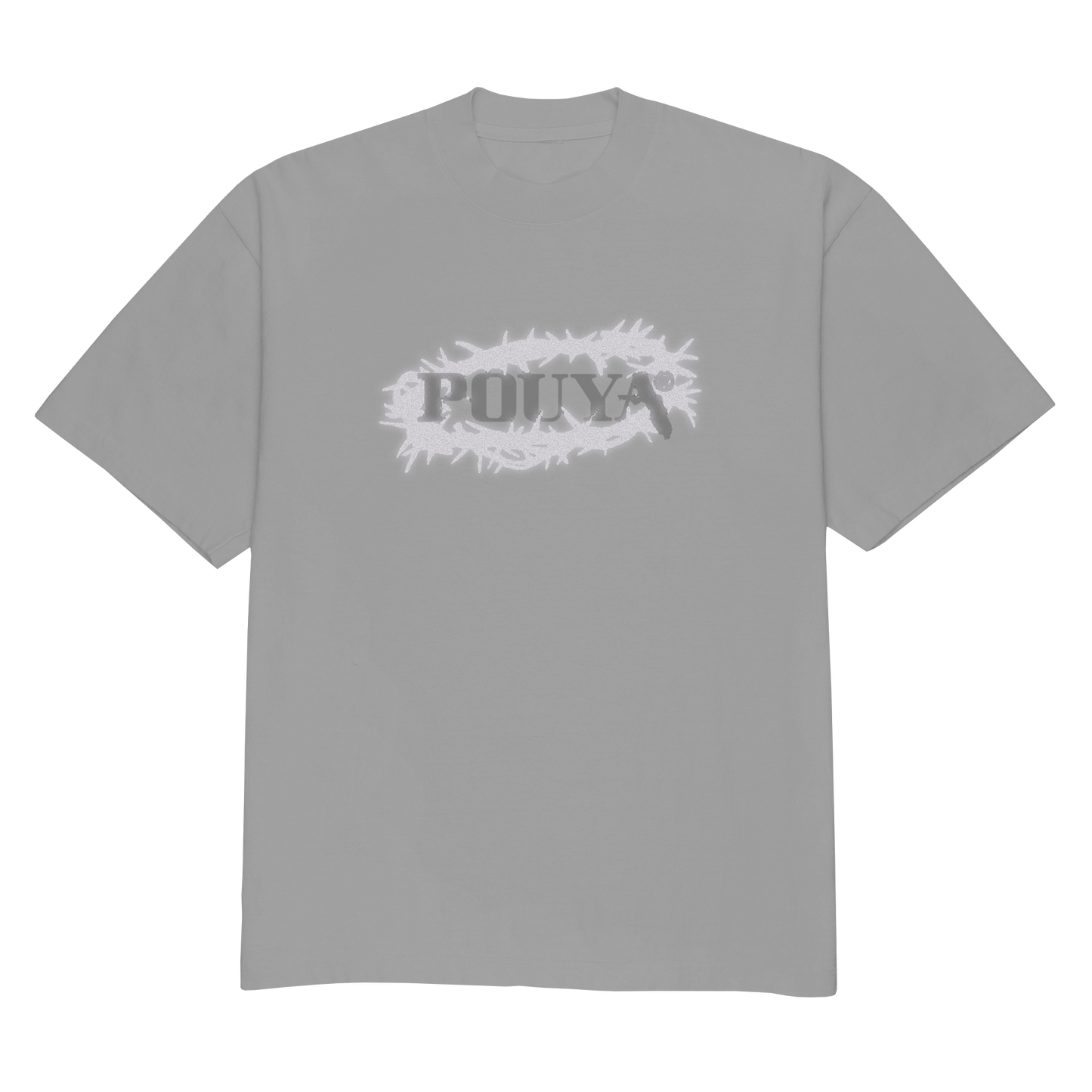 REFLECTIVE THORN LOGO T-SHIRT - WHITE