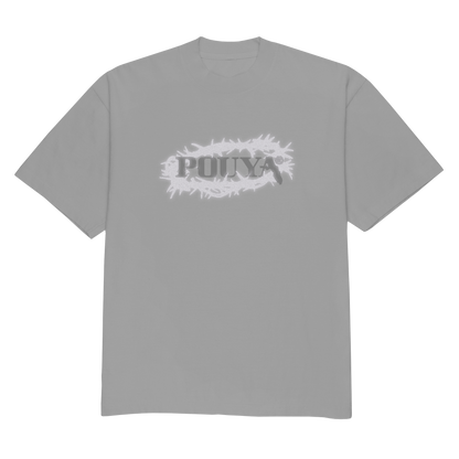 REFLECTIVE THORN LOGO T-SHIRT - WHITE