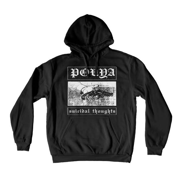 SUICIDAL THOUGHTS HOODIE - BLACK