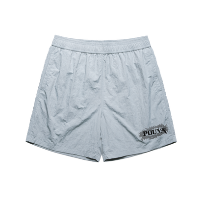 REFLECTIVE THORN LOGO SHORTS - SMOKE