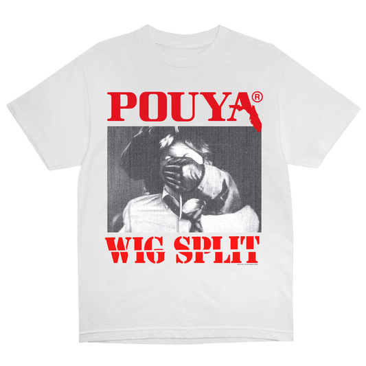 POUYA WIG SPLIT T-SHIRT WHITE