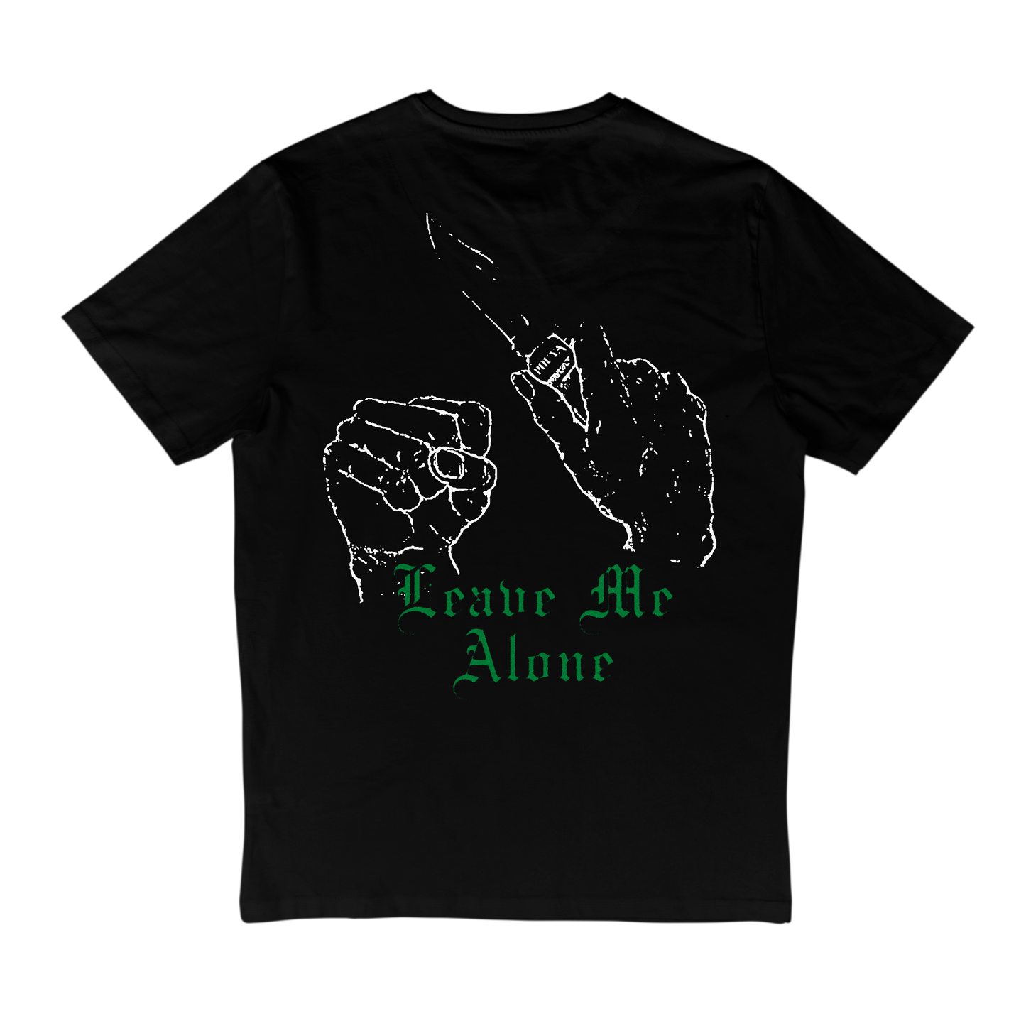 LEAVE ME ALONE TEE - BLACK