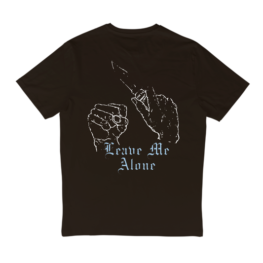 LEAVE ME ALONE TEE - BROWN