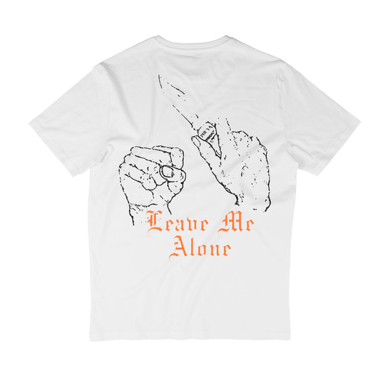 LEAVE ME ALONE TEE - WHITE