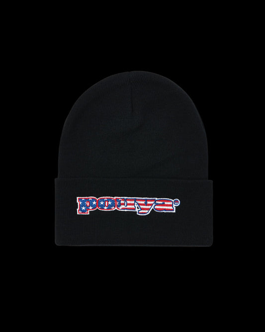 STARS & STRIPES BEANIE - BLACK